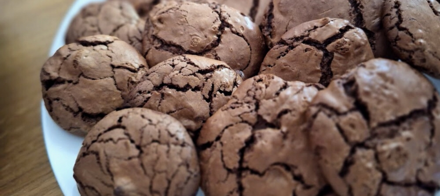 Cookies brownie de chocolate