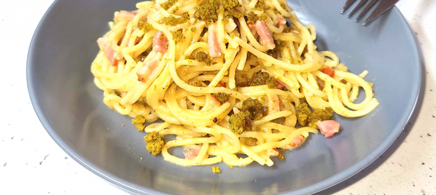 ESPAGUETIS CREMOSOS CON QUESO Y PISTACHOS CON Thermomix® TM7 - DON BENITO - BADAJOZ