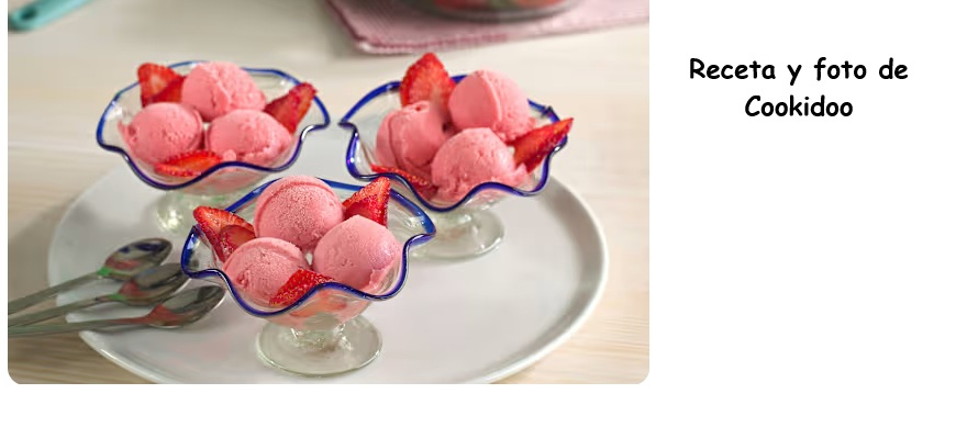 Helado casero con yogur