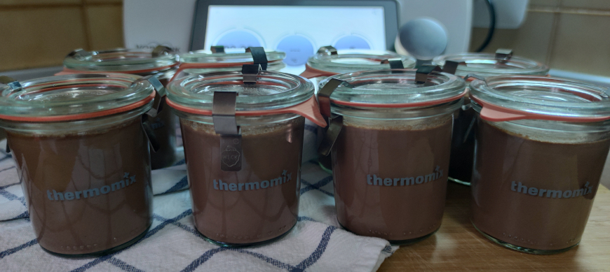 Cuajada de chocolate con Thermomix® 
