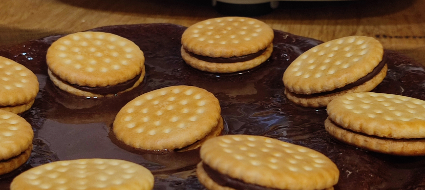 Tarta con galletas de chocolate