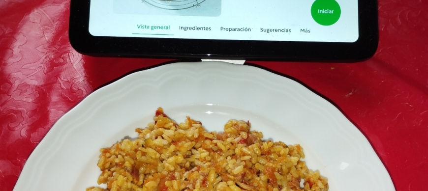 ARROZ CON SOFRITO DE VERDURAS Y JAMÓN CON Thermomix® EN RIBERA DEL FRESNO