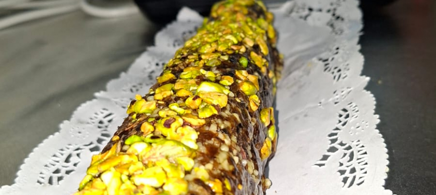 ROLLO DE DÁTILES Y PISTACHO CON Thermomix&reg; EN RIBERA DEL FRESNO