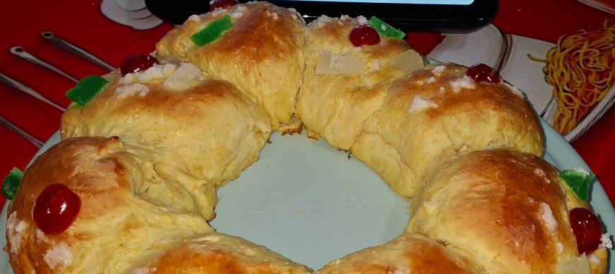 CORONA DE ROSCÓN DE REYES CON Thermomix&reg; EN RIBERA DEL FRESNO
