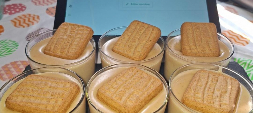CREMA DE GALLETAS Y CARAMELO CON Thermomix® EN RIBERA DEL FRESNO