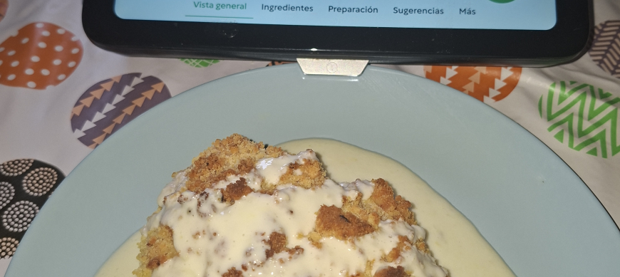 POLLO CON COSTRA DE PARMESANO Y CREMA DE LIMÓN CON Thermomix® EN RIBERA DEL FRESNO