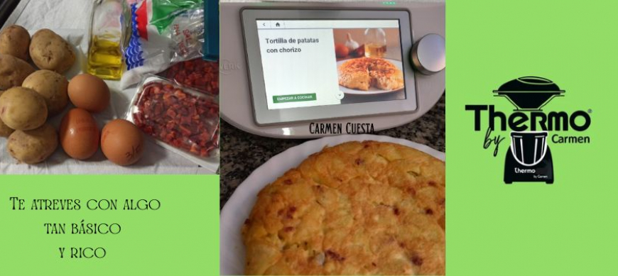 CON CHORIZO Y TACOS DE JAMÓN que cocinas hoy...