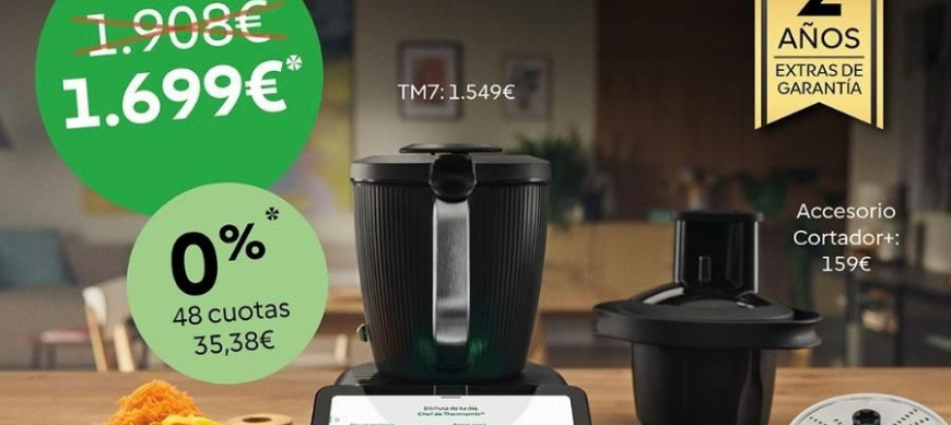 Solo 5 días: TM7 sin intereses, 5 años de garantía y accesorio cortador