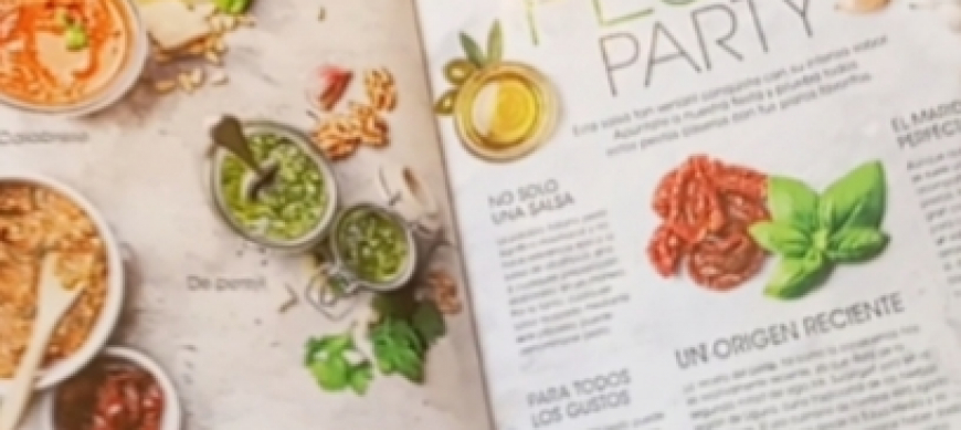 Salsa pesto de tomates secos