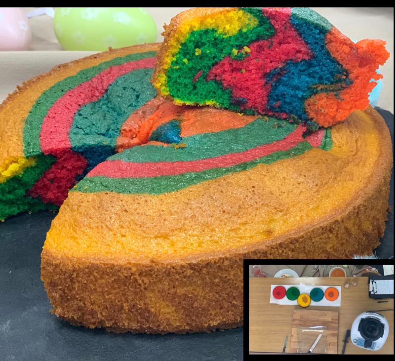 Rainbow cake amb Thermomix® 