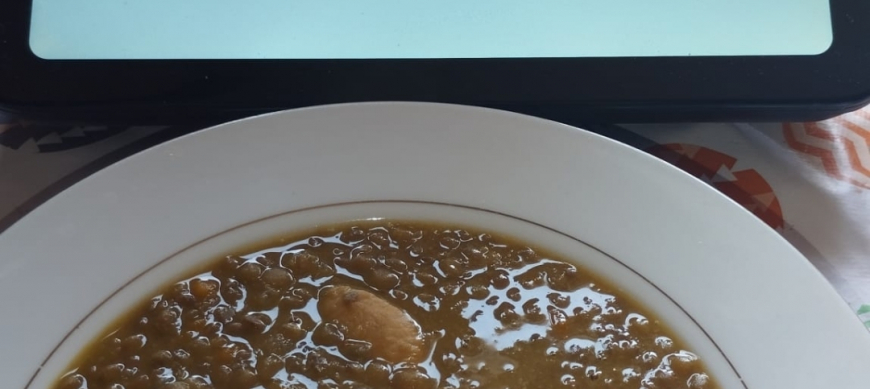 LENTEJAS CON POLLO Y VERDURAS CON Thermomix® EN RIBERA DEL FRESNO