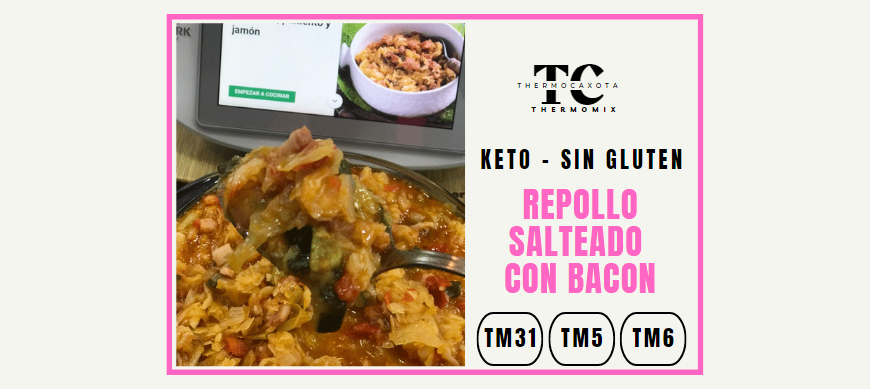 Repollo salteado - Recetas Keto / Sin gluten con Thermomix® 