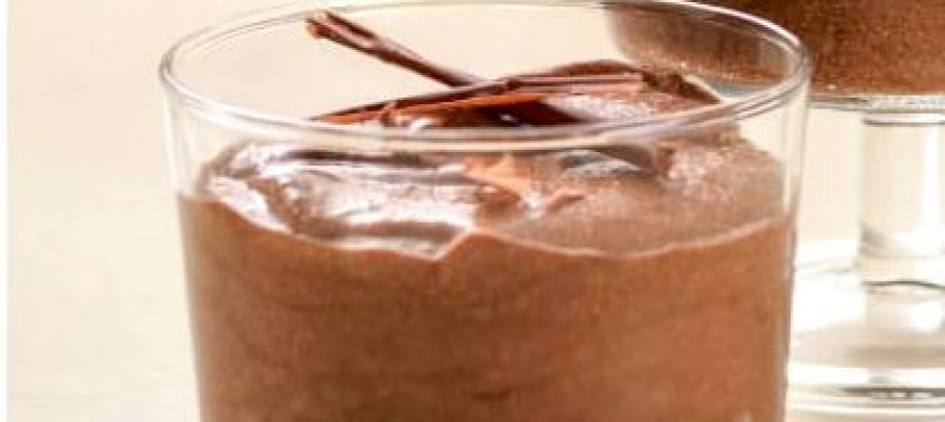Mousse de chocolate sin gluten ni azúcares con Thermomix® 
