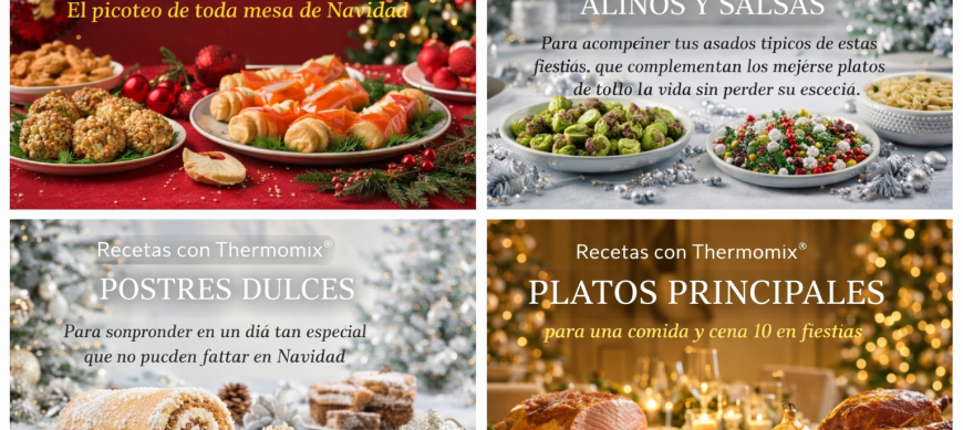 RECETAS DE NAVIDAD. Las recetas navideñas Thermomix&reg; más buscadas este año. Menú de Navidad fácil y elegante. Recetas Thermomix&reg; para Navidad.
