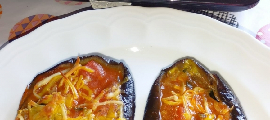 BERENJENAS RELLENAS DE PISTO CON Thermomix® EN RIBERA DEL FRESNO