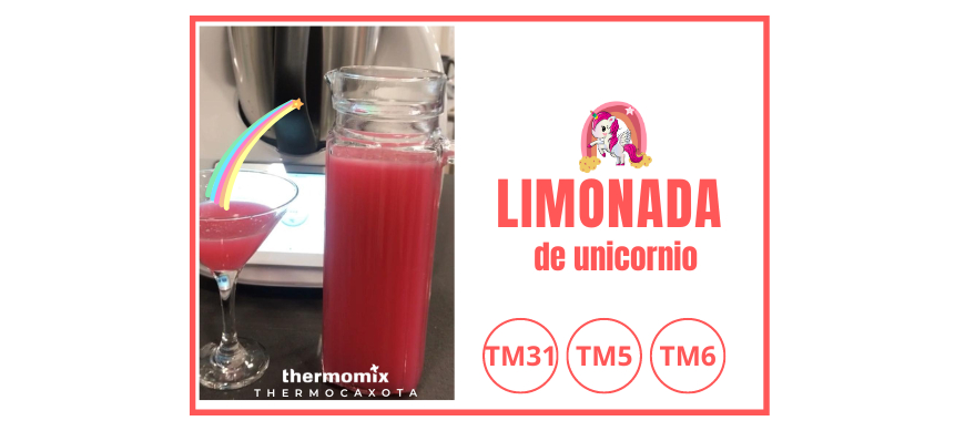 Limonada de Unicornio con Thermomix® 