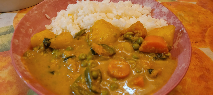 Curry indio de verduras. Saborea Oriente con Thermomix&reg; 