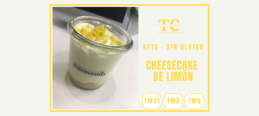 Cheesecake de limón - Recetas keto / sin gluten con Thermomix® 