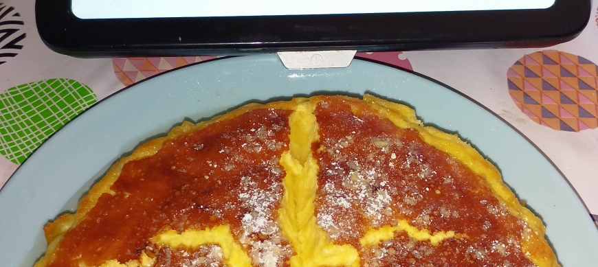 CHEESECAKE DE MELOCOTÓN CON Thermomix® EN RIBERA DEL FRESNO