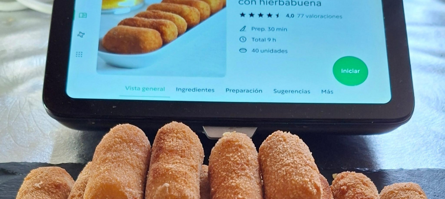 CROQUETAS DE PESCADO CON HIERBABUENA CON Thermomix® EN RIBERA DEL FRESNO