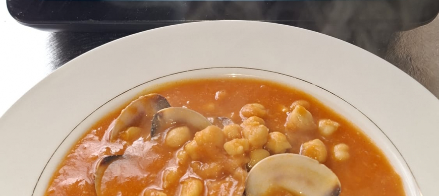 GARBANZOS A LA VONGOLE CON Thermomix® EN RIBERA DEL FRESNO