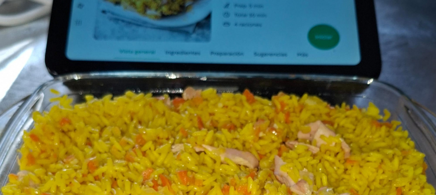 ARROZ AL CURRY CON PESCADO AHUMADO CON Thermomix® EN RIBERA DEL FRESNO