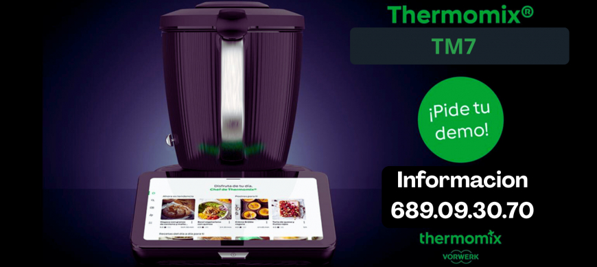 Comprar Thermomix® TM7: precio, pago a plazos, financiación sin intereses y oferta limitada con Cookidoo y accesorios incluidos