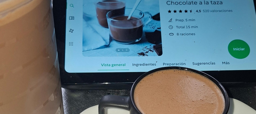 CHOCOLATE A LA TAZA CON Thermomix® EN RIBERA DEL FRESNO