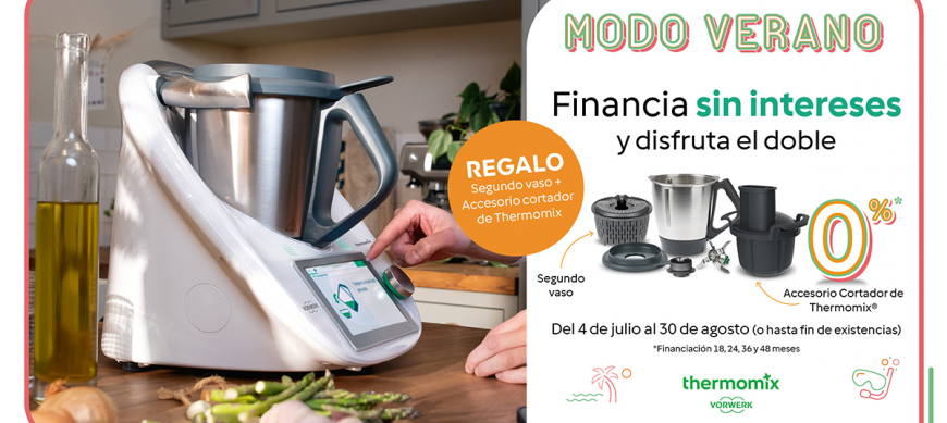 ULTIMOS DIAS DEL Thermomix® AL 0% + DOBLE VASO+ ACCESORIO CORTADOR!!!!