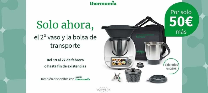 Comprar Thermomix® Segundo vaso y bolsa de transporte por 50€ más