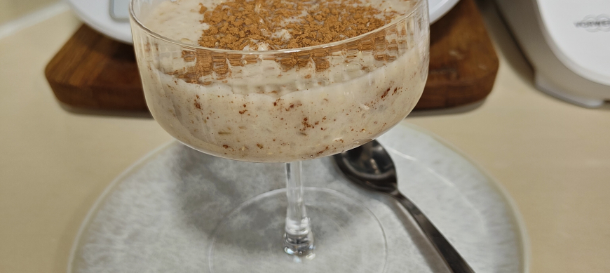 Arroz con leche integral sin azúcar