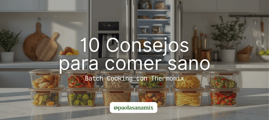 10 consejos para volver a la rutina y comer sano con Thermomix® (cenas, batch cooking y pérdida de peso)