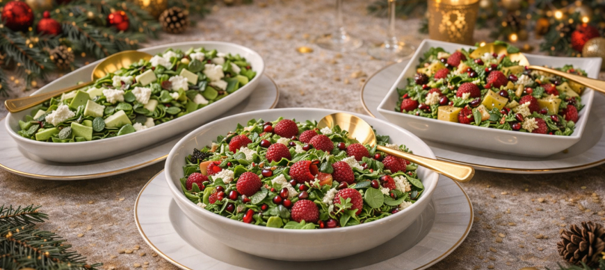 RECETAS NAVIDEÑAS Thermomix&reg; . 4 GUARNICIONES Y ENSALADAS. Menú de Navidad fácil y elegante.