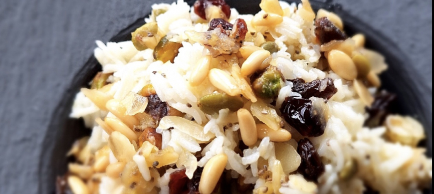 Pilaf de arroz con frutos secos