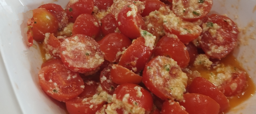 TOMATITOS AL PESTO DE QUESO MANCHEGO CON Thermomix® 