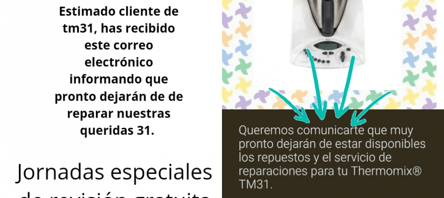 Fin de reparación tm31. Jornada de revisión gratuita