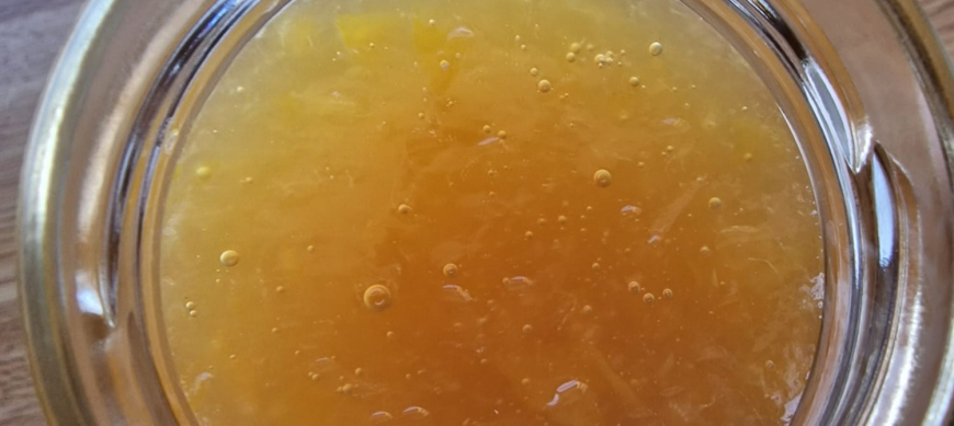 Deliciosa mermelada de limón, miel y aceite esencial de Jengibre