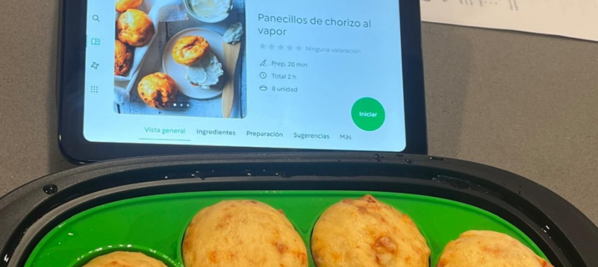 Panecillos de Chorizo al vapor con Thermomix®
