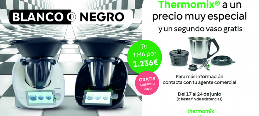 Thermomix® TM6 Precio especial y elegir entre black o white