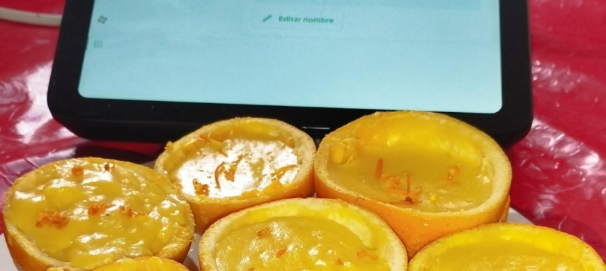 NARANJAS RELLENAS DE CREMA DE NARANJA CON Thermomix® EN RIBERA DEL FRESNO