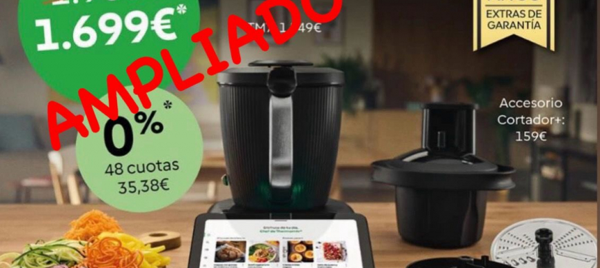 PROMOCIÓN Thermomix® TM7 0%,CORTADOR Y 2 AÑOS MÁS DE GARANTÍA