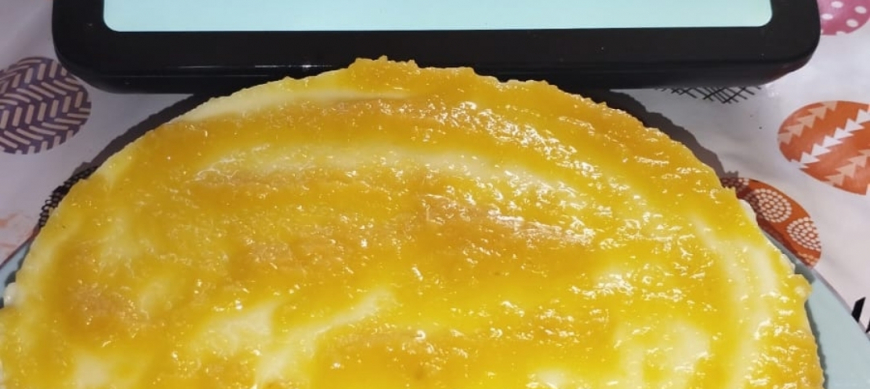 TARTA DE QUESO CON MERMELADA DE PIÑA CON Thermomix® EN RIBERA DEL FRESNO