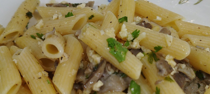 PENNE RIGATE CON SETAS (PATA DOS)