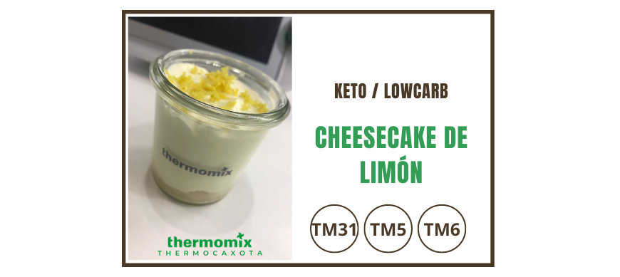 Cheesecake de limón - Recetas keto / sin gluten con Thermomix® 