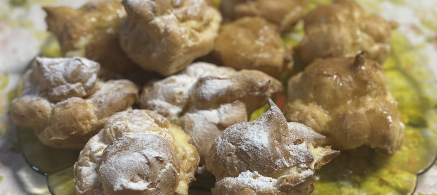 Palos o Buñuells de crema