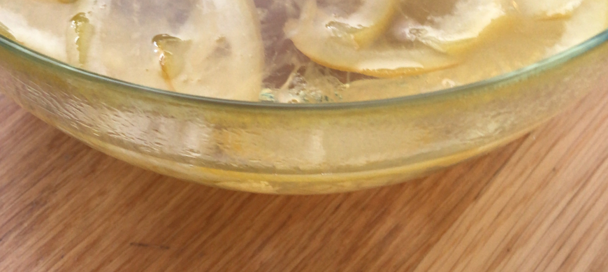 limón ó naranja confitado