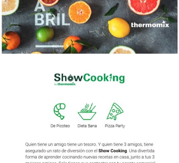 NUEVO REGALO PARA NUESTROS CLIENTES, SHOW COOKING ¡¡