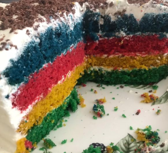 Rainbow cake (tarta Arco Íris)