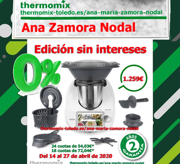 Thermomix® TM6 sin intereses.