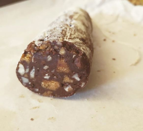 Salchicón dulce o trampantojo by Thermomix® 